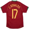 Camiseta Retro 2006 C.Ronaldo #17 Portugal Primera Equipación Copa del Mundo - camisetasfutbol