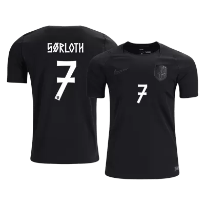 Camiseta SØRLOTH #7 Noruega 2026 Segunda Equipación Copa del Mundo - Versión Hincha - camisetasfutbol