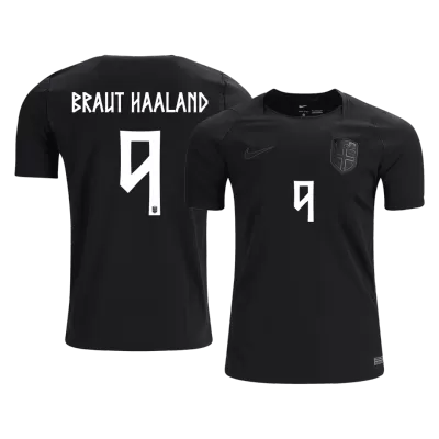 Camiseta BRAUT HAALAND #9 Noruega 2026 Segunda Equipación Copa del Mundo - Versión Hincha - camisetasfutbol
