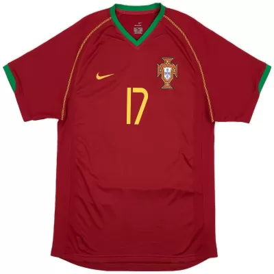 Camiseta Retro 2006 C.Ronaldo #17 Portugal Primera Equipación Copa del Mundo - camisetasfutbol