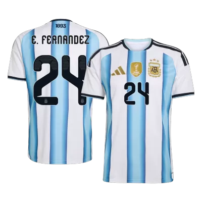 Calidad Premium Camiseta E. FERNANDEZ #24 Argentina 2026 Primera Equipación Copa del Mundo -Versión Hincha - camisetasfutbol
