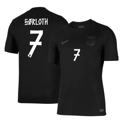 Camiseta versión jugador SØRLOTH #7 Noruega 2026 Segunda Equipación Copa del Mundo - Versión Jugador - camisetasfutbol