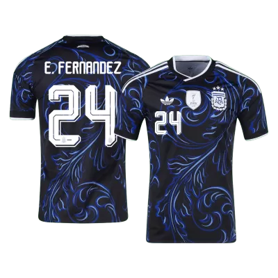 Camiseta E. FERNANDEZ #24 Argentina 2026 Segunda Equipación Copa del Mundo - Versión Hincha - camisetasfutbol