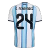 Calidad Premium Camiseta E. FERNANDEZ #24 Argentina 2026 Primera Equipación Copa del Mundo -Versión Hincha - camisetasfutbol