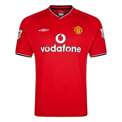 Camiseta Retro 2000/02 Manchester United Primera Equipación - camisetasfutbol