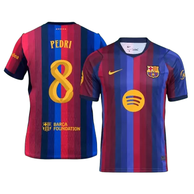 UCL Camiseta PEDRI #8 Barcelona 2026/27 Primera Equipación - Versión Hincha - camisetasfutbol