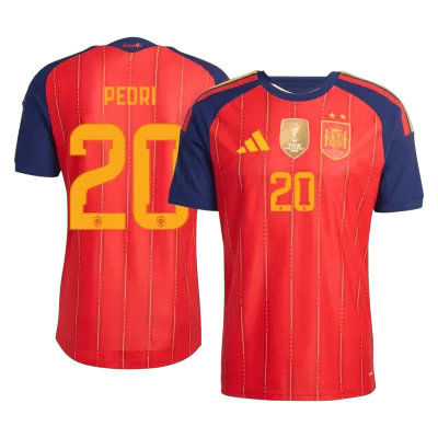 Camiseta versión jugador PEDRI #20 España 2026 Primera Equipación Copa del Mundo - Versión Jugador【Edición Campeón】 - camisetasfutbol