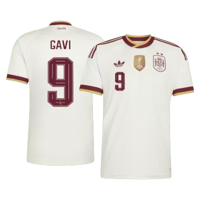 Camiseta GAVI #9 España 2026 Segunda Equipación Copa del Mundo - Versión Hincha【Edición Campeón】 - camisetasfutbol