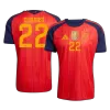 Camiseta CUBARSÍ #22 España 2026 Primera Equipación Copa del Mundo - Versión Hincha【Edición Campeón】 - camisetasfutbol