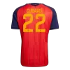 Camiseta CUBARSÍ #22 España 2026 Primera Equipación Copa del Mundo - Versión Hincha【Edición Campeón】 - camisetasfutbol