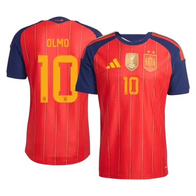 Camiseta versión jugador OLMO #10 España 2026 Primera Equipación Copa del Mundo - Versión Jugador【Edición Campeón】 - camisetasfutbol