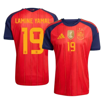Camiseta LAMINE YAMAL #19 España 2026 Primera Equipación Copa del Mundo - Versión Hincha【Edición Campeón】 - camisetasfutbol