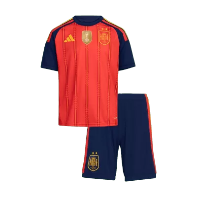 Miniconjunto España 2026 Primera Equipación Copa del Mundo Niño【Edición Campeón】 - camisetasfutbol