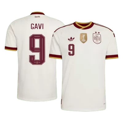 Camiseta versión jugador GAVI #9 España 2026 Segunda Equipación Copa del Mundo - Versión Jugador【Edición Campeón】 - camisetasfutbol