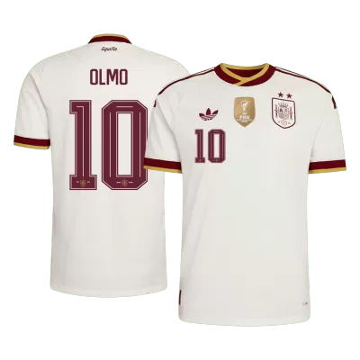 Camiseta versión jugador OLMO #10 España 2026 Segunda Equipación Copa del Mundo - Versión Jugador【Edición Campeón】 - camisetasfutbol