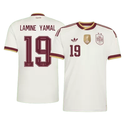 Camiseta LAMINE YAMAL #19 España 2026 Segunda Equipación Copa del Mundo - Versión Hincha【Edición Campeón】 - camisetasfutbol