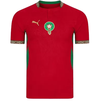 Camiseta versión jugador Marruecos 2026 Primera Equipación Copa del Mundo - Versión Jugador - camisetasfutbol