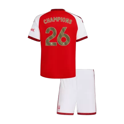 Miniconjunto CHAMPIONS #26 Arsenal 2026/27 Primera Equipación Niño - camisetasfutbol