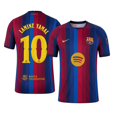 UCL Camiseta versión jugador LAMINE YAMAL #10 Barcelona 2026/27 Primera Equipación - Versión Jugador - camisetasfutbol