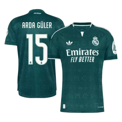 Camiseta versión jugador ARDA GÜLER #15 Real Madrid 2026/27 Segunda Equipación - Versión Jugador - camisetasfutbol
