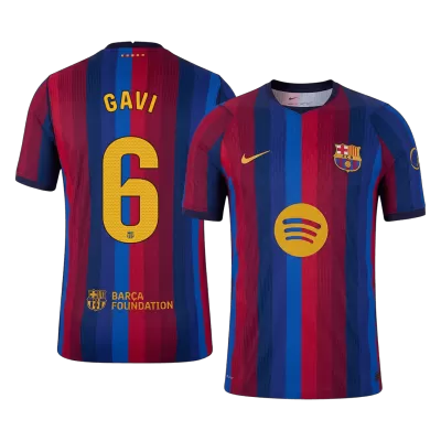 Camiseta versión jugador GAVI #6 Barcelona 2026/27 Primera Equipación - Versión Jugador - camisetasfutbol
