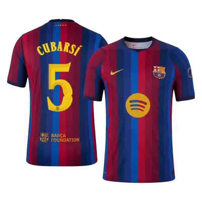 UCL Camiseta versión jugador CUBARSÍ #5 Barcelona 2026/27 Primera Equipación - Versión Jugador - camisetasfutbol