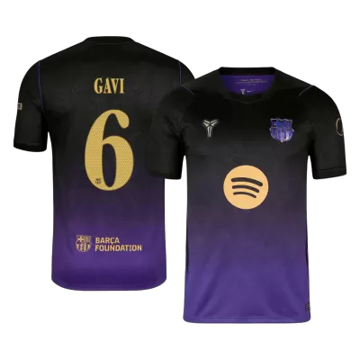 UCL Camiseta GAVI #6 Barcelona 2026/27 Segunda Equipación - Versión Hincha - camisetasfutbol