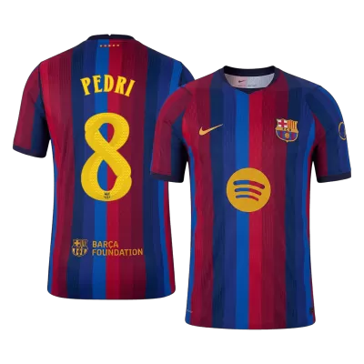 UCL Camiseta versión jugador PEDRI #8 Barcelona 2026/27 Primera Equipación - Versión Jugador - camisetasfutbol