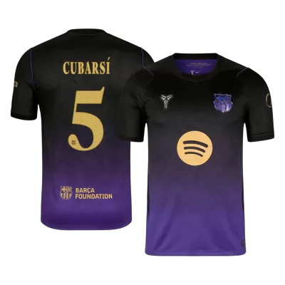 UCL Camiseta CUBARSÍ #5 Barcelona 2026/27 Segunda Equipación - Versión Hincha - camisetasfutbol