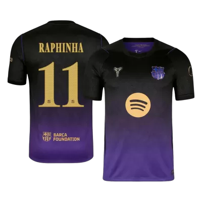 UCL Camiseta RAPHINHA #11 Barcelona 2026/27 Segunda Equipación - Versión Hincha - camisetasfutbol