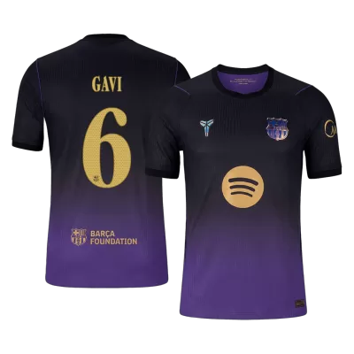 UCL Camiseta versión jugador GAVI #6 Barcelona 2026/27 Segunda Equipación - Versión Jugador - camisetasfutbol