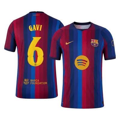 UCL Camiseta versión jugador GAVI #6 Barcelona 2026/27 Primera Equipación - Versión Jugador - camisetasfutbol