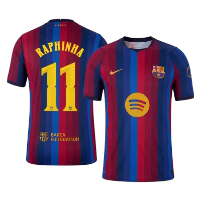 UCL Camiseta versión jugador RAPHINHA #11 Barcelona 2026/27 Primera Equipación - Versión Jugador - camisetasfutbol
