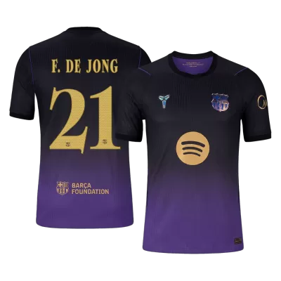 UCL Camiseta versión jugador F. DE JONG #21 Barcelona 2026/27 Segunda Equipación - Versión Jugador - camisetasfutbol
