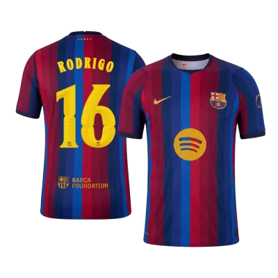 UCL Camiseta versión jugador RODRIGO #16 Barcelona 2026/27 Primera Equipación - Versión Jugador - camisetasfutbol
