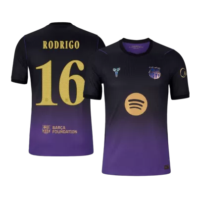UCL Camiseta versión jugador RODRIGO #16 Barcelona 2026/27 Segunda Equipación - Versión Jugador - camisetasfutbol
