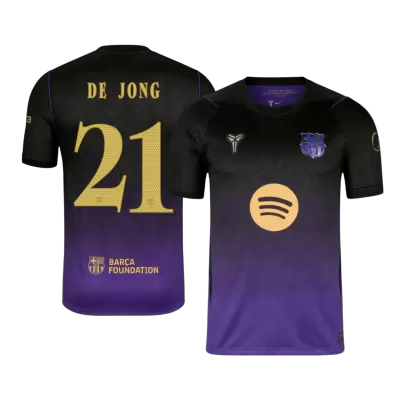 UCL Camiseta versión jugador DE JONG #21 Barcelona 2026/27 Segunda Equipación - Versión Jugador - camisetasfutbol