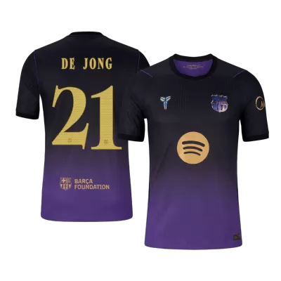 UCL Camiseta DE JONG #21 Barcelona 2026/27 Segunda Equipación - Versión Hincha - camisetasfutbol