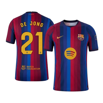 Camiseta versión jugador DE JONG #21 Barcelona 2026/27 Primera Equipación - Versión Jugador - camisetasfutbol