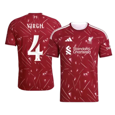 Calidad Premium UCL Camiseta VIRGIL #4 Liverpool 2026/27 Primera Equipación -Versión Hincha - camisetasfutbol
