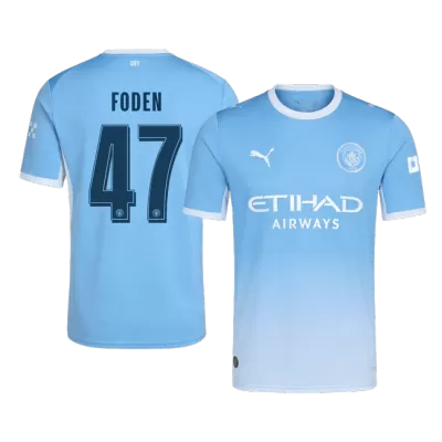 UCL Camiseta FODEN #47 Manchester City 2026/27 Primera Equipación - Versión Hincha - camisetasfutbol