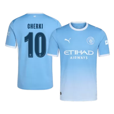 UCL Camiseta CHERKI #10 Manchester City 2026/27 Primera Equipación - Versión Hincha - camisetasfutbol
