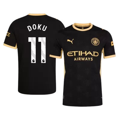 Camiseta versión jugador DOKU #11 Manchester City 2026/27 Segunda Equipación - Versión Jugador - camisetasfutbol