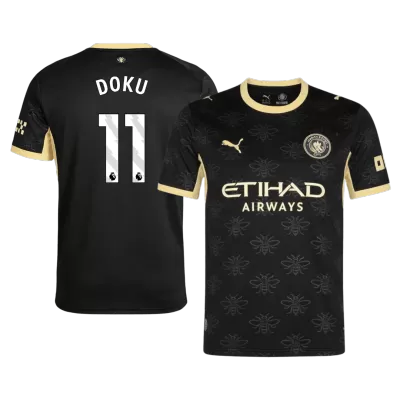 Camiseta DOKU #11 Manchester City 2026/27 Segunda Equipación - Versión Hincha - camisetasfutbol