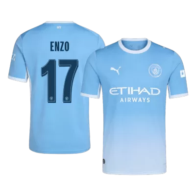 UCL Camiseta ENZO #17 Manchester City 2026/27 Primera Equipación - Versión Hincha - camisetasfutbol
