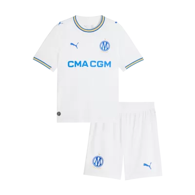 Miniconjunto Marseille 2026/27 Primera Equipación Niño - camisetasfutbol