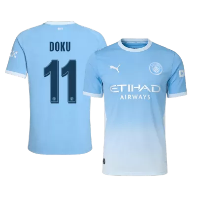 UCL Camiseta versión jugador DOKU #11 Manchester City 2026/27 Primera Equipación - Versión Jugador - camisetasfutbol