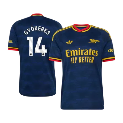 Camiseta GYÖKERES #14 Arsenal 2026/27 Segunda Equipación - Versión Hincha - camisetasfutbol